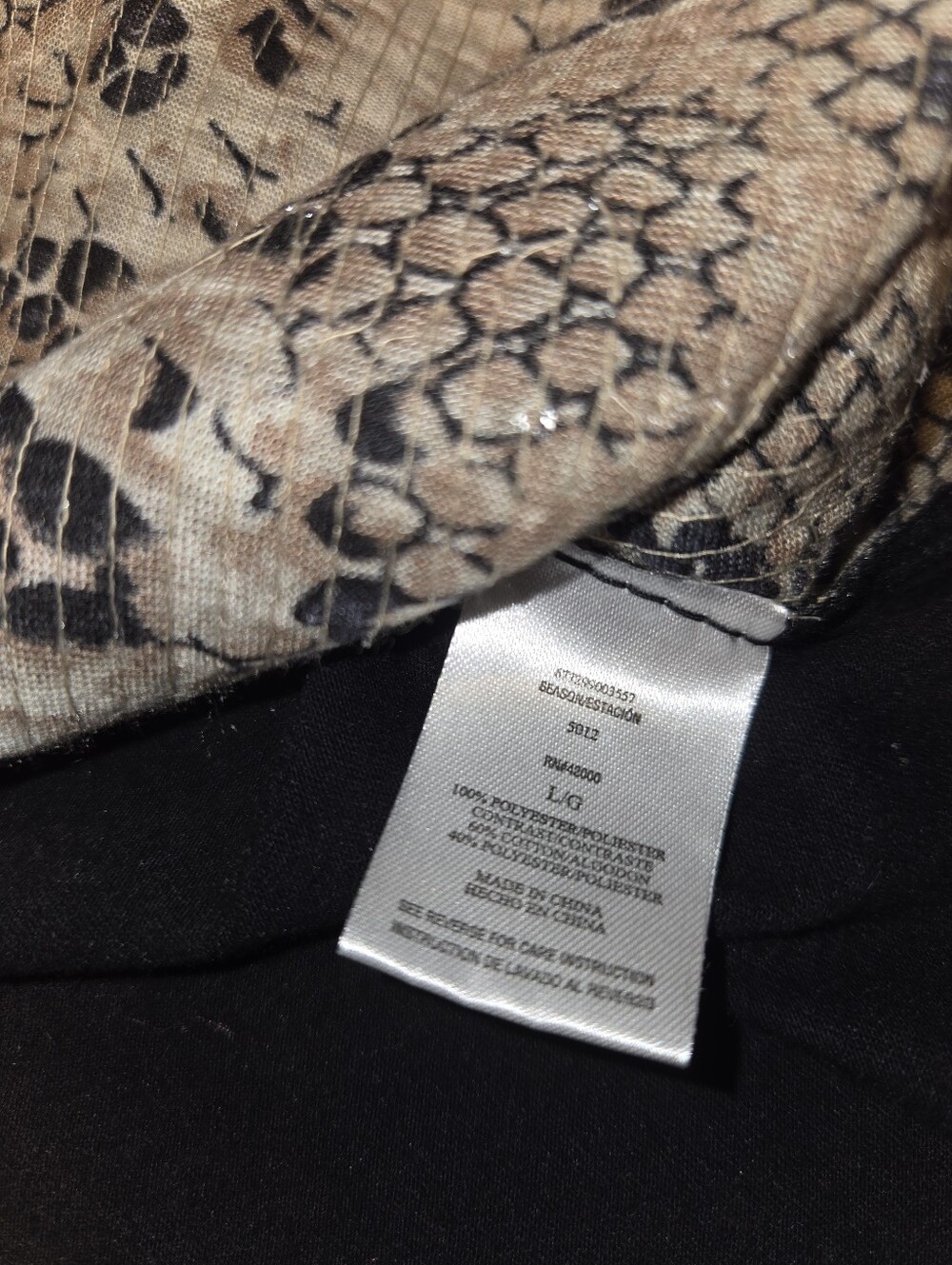 Bongo Python Print Sequined Tank - Picture 6 of 6